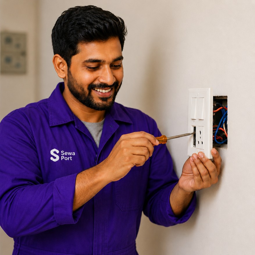 Sewaport electrician at work